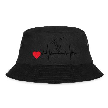 Skateboard Skate Fan Skater Skateboarding Skating - Bucket Hat - black - Front - Lela (165cm)