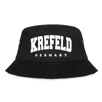 Krefeld - Bucket Hat - Schwarz - Vorne - Lela (165cm)