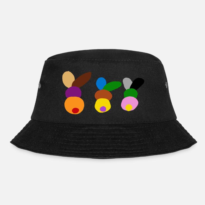 rabbit family 4image16 - Bucket Hat - black