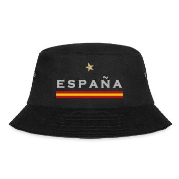 Spanien Fußball Trikot Spanische Flagge - Bucket Hat - Schwarz - Vorne - Lela (165cm)
