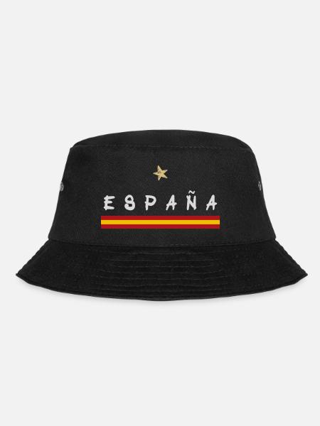 Spanien Fußball Trikot Spanische Flagge - Bucket Hat - Schwarz