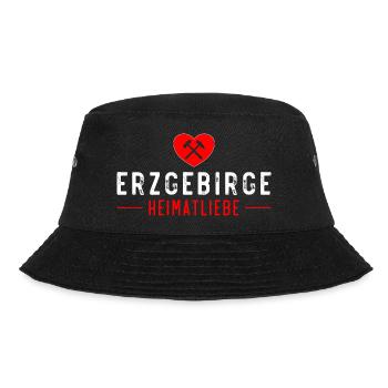 Erzgebirge Heimatliebe - Bucket Hat - Schwarz - Vorne - Lela (165cm)
