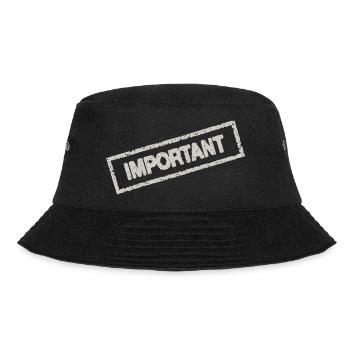 important - Bucket Hat - Schwarz - Vorne - Lela (165cm)