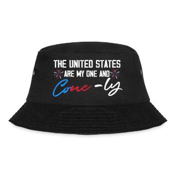 the united states are my one and conely Design - Bucket Hat - Schwarz - Vorne - Lela (165cm)