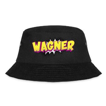 Wagner Custom Name Comic Book Style Pop Art, - Bucket Hat - Schwarz - Vorne - Lela (165cm)