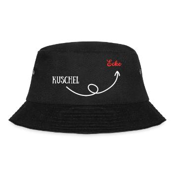 Kuschel Ecke - Bucket Hat - Schwarz - Vorne - Lela (165cm)