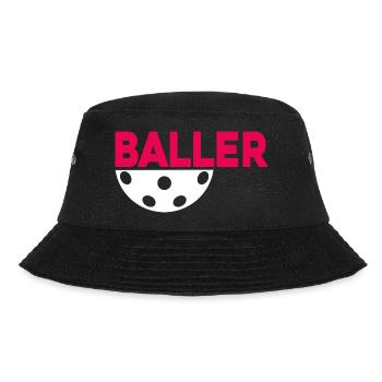 Unihockey Floorball Floorball player Floorballer - Bucket Hat - black - Front - Lela (165cm)