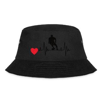 Fußballmannschaft Fußballdesign Fußballspieler - Bucket Hat - Schwarz - Vorne - Lela (165cm)