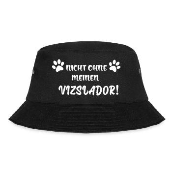 Nicht ohne meinen Vizslador I Vizsla Labrador Mix - Bucket Hat - Schwarz - Vorne - Lela (165cm)