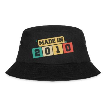 2010 Anniversary 2010 Born in 2010 Anniversary - Bucket Hat - black - Front - Lela (165cm)