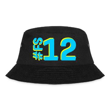 FS12-KARTON - Bucket Hat - Schwarz - Vorne - Lela (165cm)