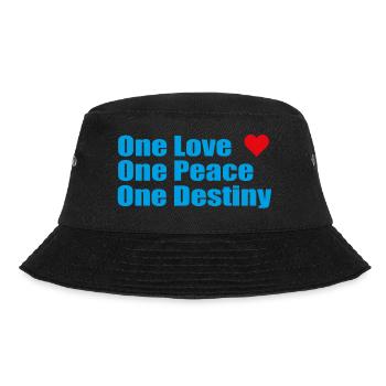 One Love One Peace One Destiny - Bucket Hat - Schwarz - Vorne - Lela (165cm)