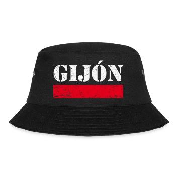 Gijon Vintage - Bucket Hat - Schwarz - Vorne - Lela (165cm)