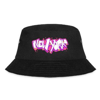 New York Horizontal Graffiti 2 - Bucket Hat - black - Front - Lela (165cm)