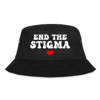 End The Stigma - Bucket Hat - black - Front - Lela (165cm)