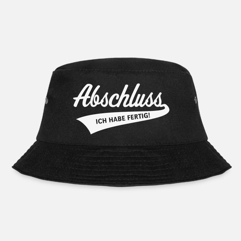 Abschluss – Ich Habe Fertig! (Schulabschluss / W) - Bucket Hat - Schwarz
