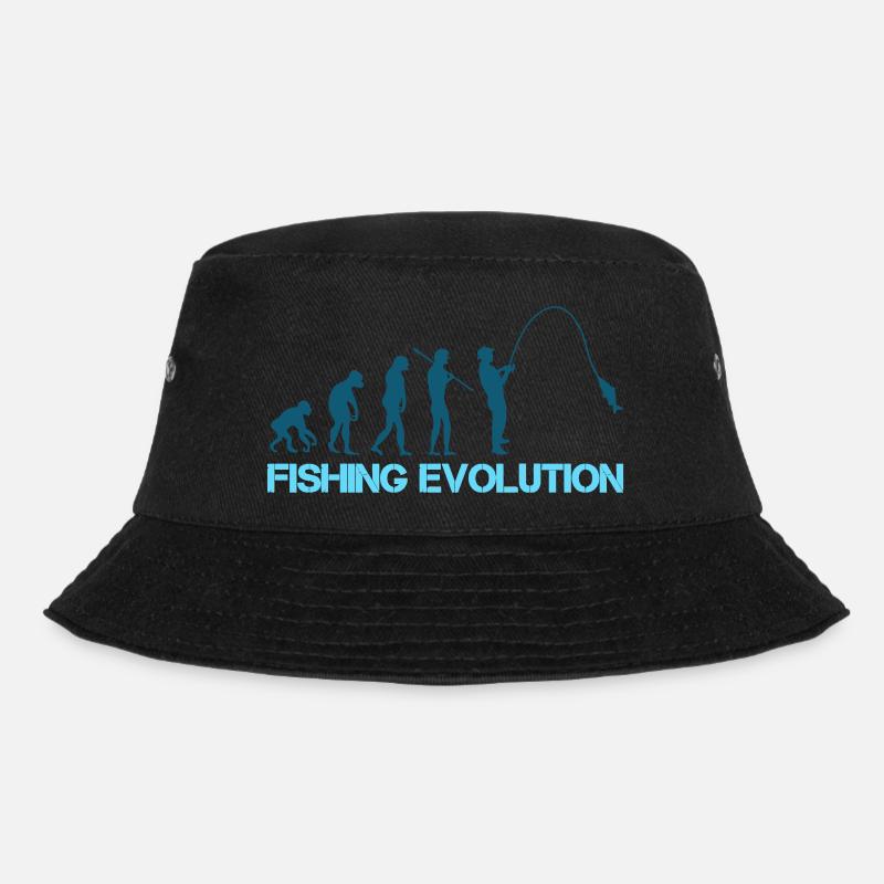 fishing evolution - Bucket Hat - Schwarz