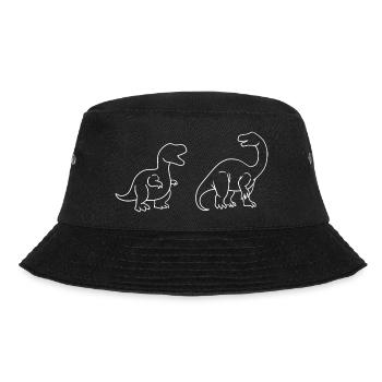 Dinosaurier Dinosaurier-Liebhaber - Bucket Hat - Schwarz - Vorne - Lela (165cm)