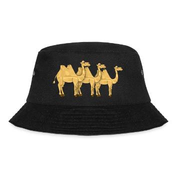 Kamele - Bucket Hat - Schwarz - Vorne - Lela (165cm)