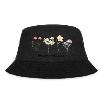 flower enthusiast - Bucket Hat - Schwarz - Vorne - Lela (165cm)