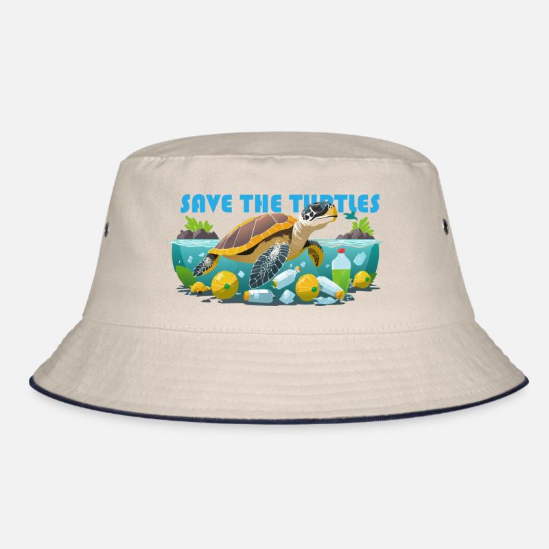 Save The Turtles Bucket Hat
