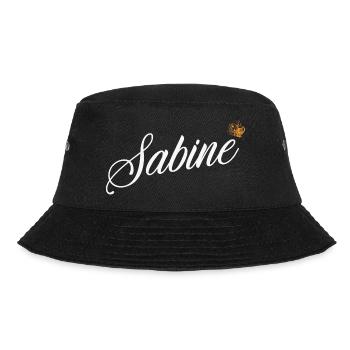 Sabine Name für Frauen Kinder Kleinkinder - Sabine - Bucket Hat - Schwarz - Vorne - Lela (165cm)