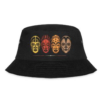 Masque africain - Bob - noir - Devant - Lela (165cm)