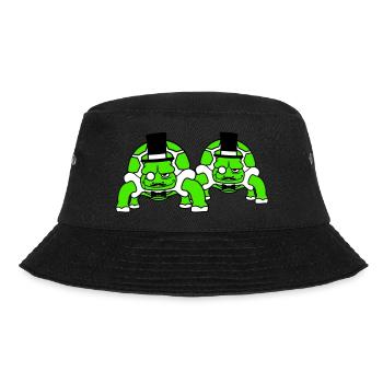2 Mr. Turtles Mr. Gentlemen Rich Top Hat - Bucket Hat - black - Front - Lela (165cm)
