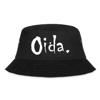 Oida - österreichisches Universalwort - Bucket Hat - Schwarz - Vorne - Lela (165cm)