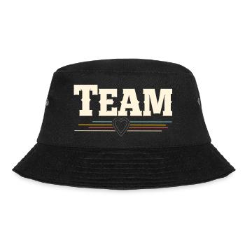 Team - Bucket Hat - Schwarz - Vorne - Lela (165cm)