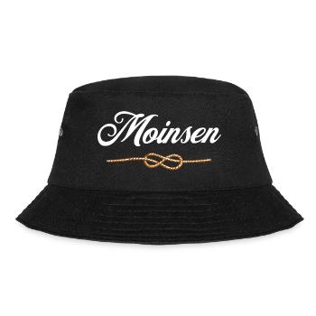 "Moinsen" - Tau-Edition - Bucket Hat - Schwarz - Vorne - Lela (165cm)