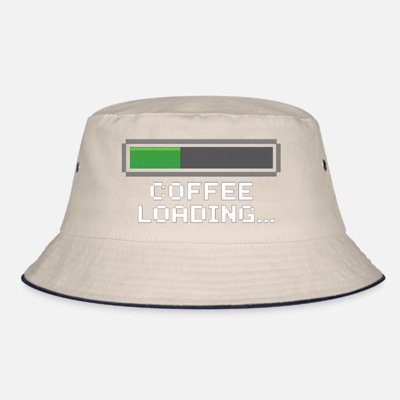 Kaffee Ladebalken Pixel Bucket Hat