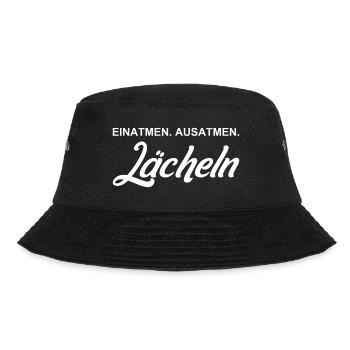 Inhale - Exhale - Smile - Bucket Hat - black - Front - Lela (165cm)