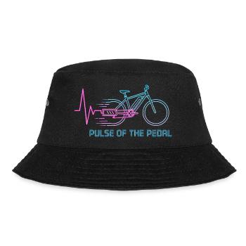 Neon Pulse Fahrradgrafik - Bucket Hat - Schwarz - Vorne - Lela (165cm)