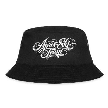Apres Ski Team Schriftzug - Bucket Hat - Schwarz - Vorne - Lela (165cm)