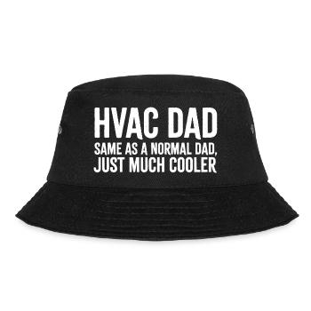 HVAC-Papa einfach viel cooler, lustig - Bucket Hat - Schwarz - Vorne - Lela (165cm)