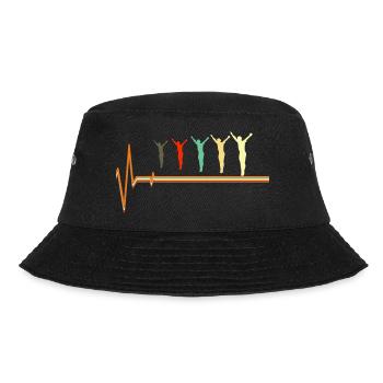 Tauchendes Herzschlag Taucher-Puls-EKG - Bucket Hat - Schwarz - Vorne - Lela (165cm)