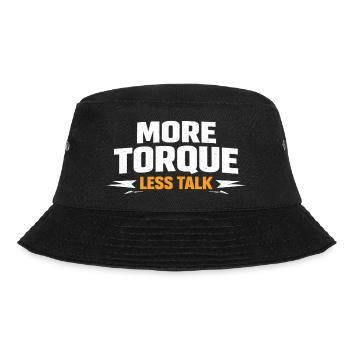 More torque, less talking - Bucket Hat - black - Front - Lela (165cm)