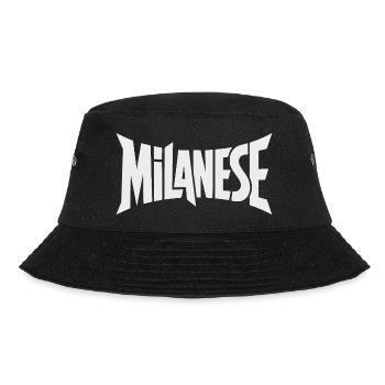 Milano - Milan - Milanese Street Typo Kraft - Bucket Hat - black - Front - Lela (165cm)