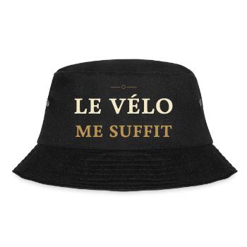 Le Velo Me Suffit - Cadeau Cycliste - Bob - noir - Devant - Lela (165cm)