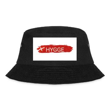 Hygge Rot – Dänische Gemütlichkeit - Bucket Hat - Schwarz - Vorne - Lela (165cm)