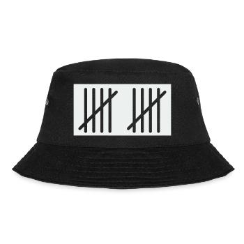 10_stripes- - Bucket Hat - black - Front - Lela (165cm)