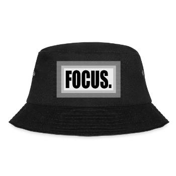 Konzentriere dich auf das Rauschen - Bucket Hat - Schwarz - Vorne - Lela (165cm)