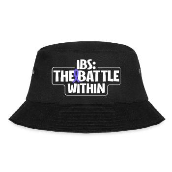 Reizdarm Awareness Design - Innerer Kampf - Bucket Hat - Schwarz - Vorne