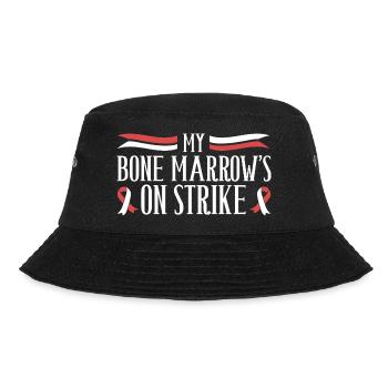 Knochenmark im Streik - Anämie Humor - Bucket Hat - Schwarz - Vorne