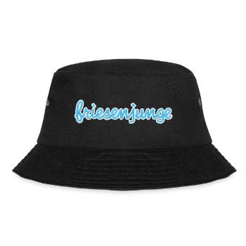 Friesenjunge -Ostfriesland - Bucket Hat - Schwarz - Vorne - Lela (165cm)
