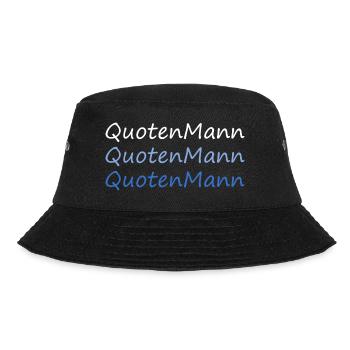Quotenmann - Bucket Hat - Schwarz - Vorne - Lela (165cm)