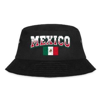 Mexiko - Bucket Hat - Schwarz - Vorne - Lela (165cm)