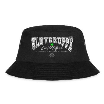 Blutgruppe - EnsZuFuffzsch - 1:50 - Bucket Hat - Schwarz - Vorne - Lela (165cm)
