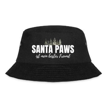 Dog Dogs Christmas - Funny Christmas Saying - Bucket Hat - black - Front - Lela (165cm)